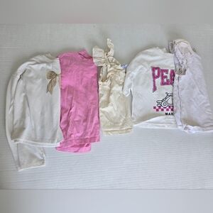GAP Kids Pink and Cream Short Sleeve Tee